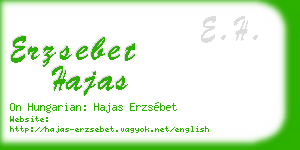 erzsebet hajas business card