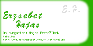 erzsebet hajas business card